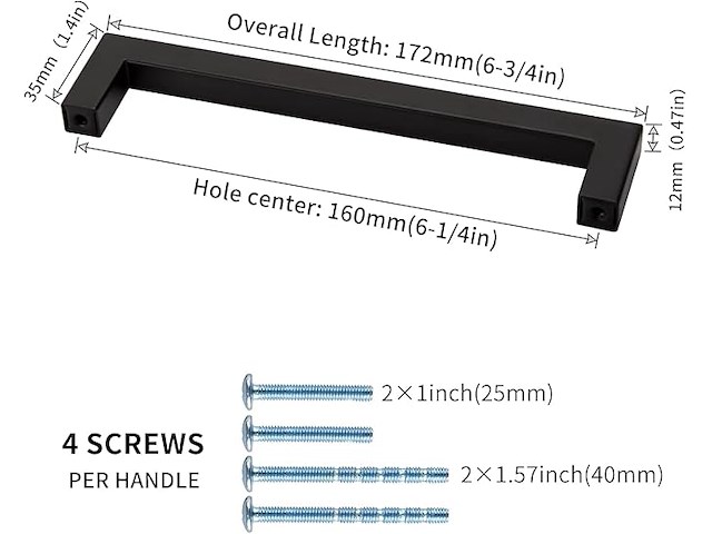 Lontan meubelgrepen (20 stuks) - afbeelding 4 van  4