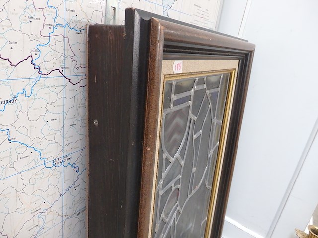 Loodglas in lamp kast - afbeelding 2 van  2