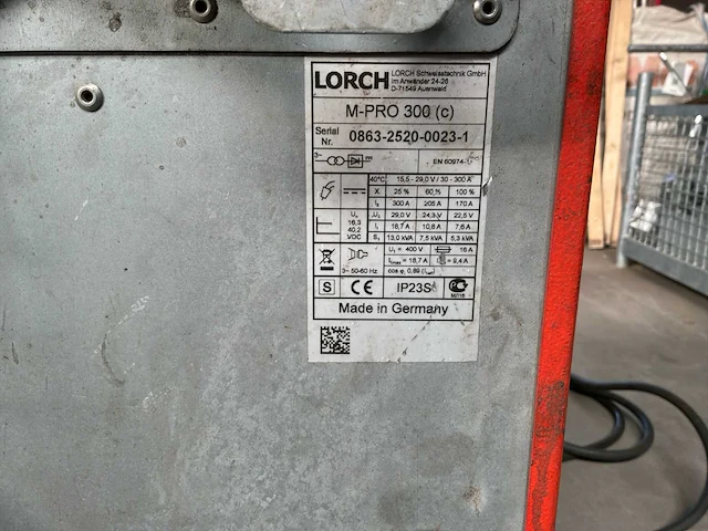 Lorch m-pro 300 (c) mig/mag lasser – 300 a – 400 v - afbeelding 2 van  20