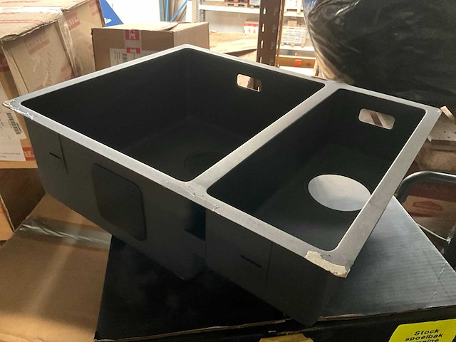 Lorreine 3415r-clr-black wastafel - afbeelding 2 van  3