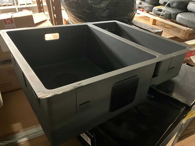 Lorreine 3415r-clr-black wastafel - afbeelding 3 van  3