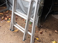 Lot 1 - aluminium ladder - afbeelding 2 van  3