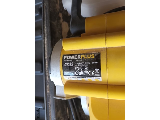 Lot 1 - bandschuurmachine powerplus - afbeelding 3 van  3