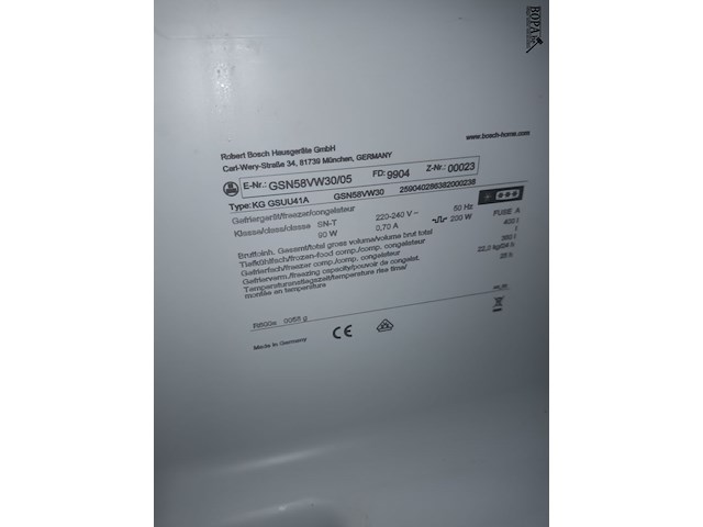 Lot 1 - bosch diepvries - afbeelding 3 van  4