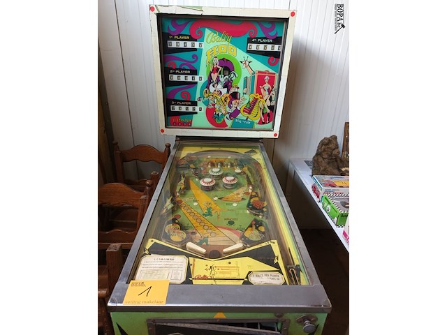 Lot 1 - flipperkast bally hoo - afbeelding 1 van  5