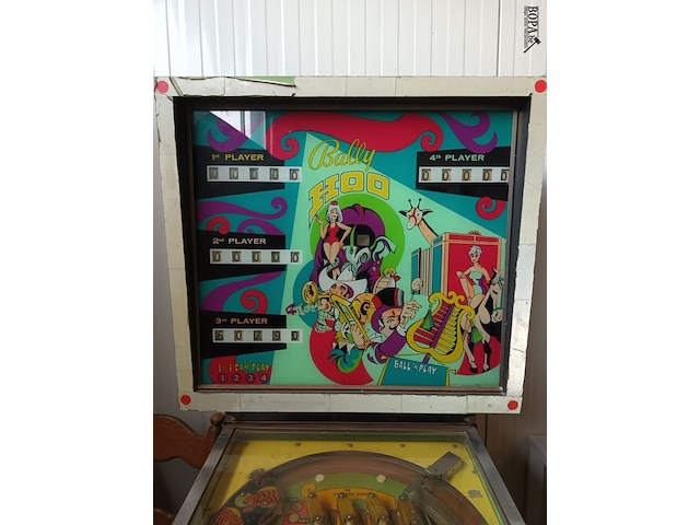 Lot 1 - flipperkast bally hoo - afbeelding 3 van  5