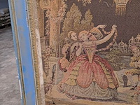Lot 1 - geweven wandtapijt in franse stijl - romantische tuinscène m - afbeelding 2 van  3