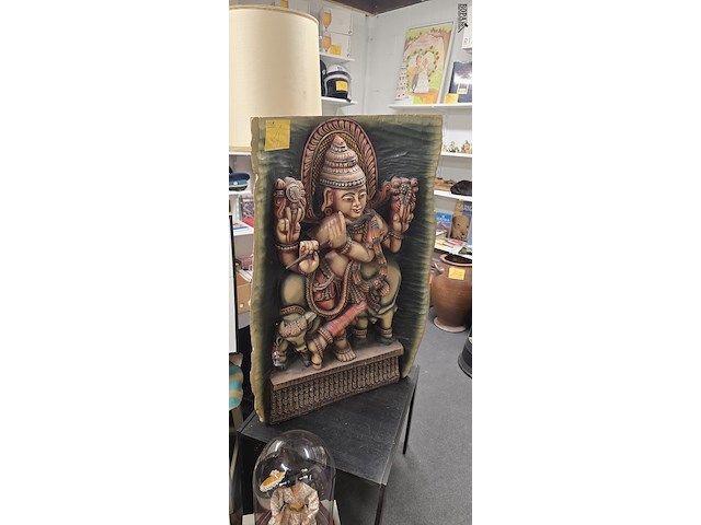 Lot 1 - kunstobject hindoeîstische god krishna - afbeelding 1 van  6