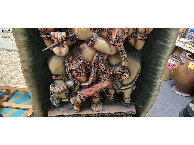 Lot 1 - kunstobject hindoeîstische god krishna - afbeelding 3 van  6