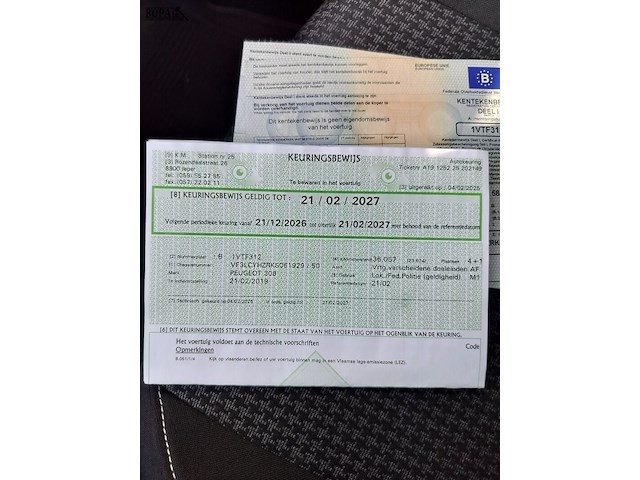 Lot 1 - peugeot 308 (2019-chass.vf3lcyhzrks061929) - afbeelding 7 van  18