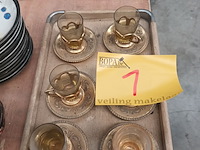 Lot 1 - plateau met mokka tasjes