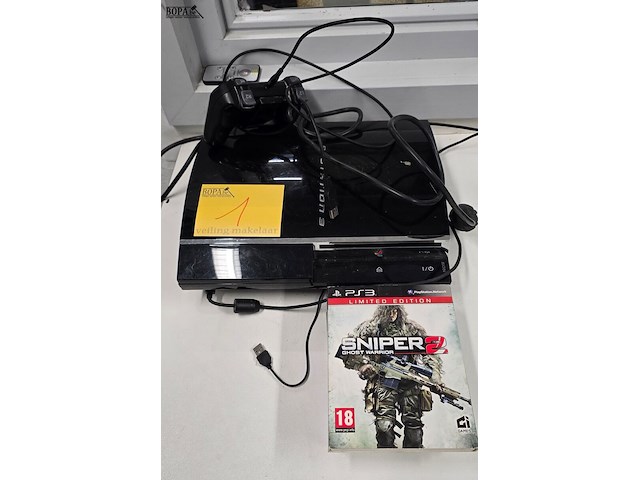 Lot 1 - playstation 3 console + controller + 5 spellen - afbeelding 3 van  10