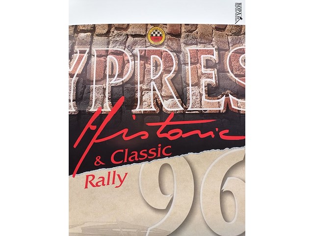 Lot 1 - poster rally ieper historic ‘96 - afbeelding 2 van  5