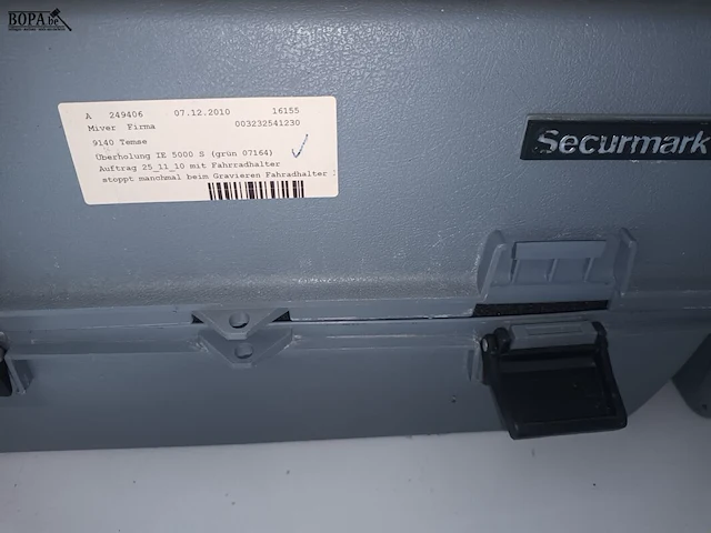 Lot 1 - securmark graveermachine - afbeelding 3 van  8