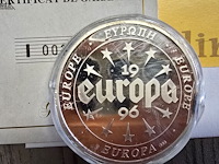 Lot 1 - set zilveren herdenkingsmunten europa 1996 - afbeelding 4 van  9