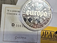 Lot 1 - set zilveren herdenkingsmunten europa 1996 - afbeelding 8 van  9