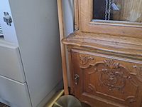 Lot 1 - staande klok eikenhout - traditionele stijl - afbeelding 3 van  4
