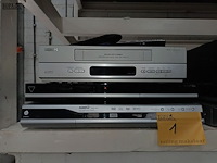 Lot 1 - video recorder en dvd recorders. 3 stuks