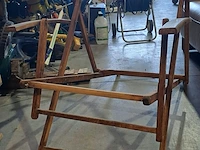 Lot 1 - vintage strandstoelen - 2 stuks + 1 voetensteun - afbeelding 2 van  3