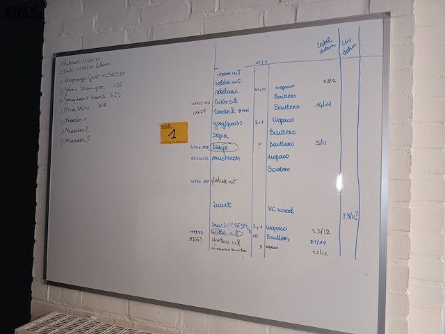 Lot 1 - whiteboard - afbeelding 1 van  3