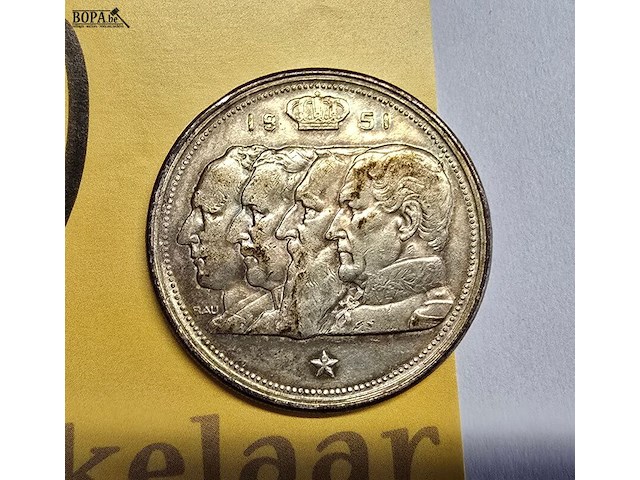 Lot 10 - belgië 100 frank 1951 (koningsportretten) - afbeelding 1 van  3