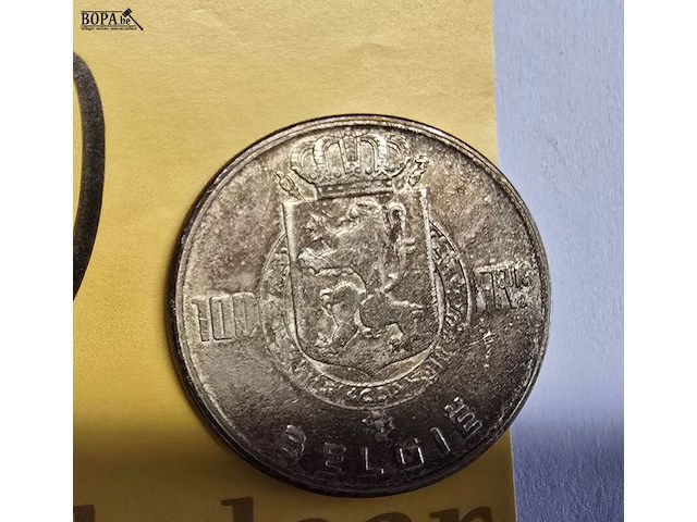 Lot 10 - belgië 100 frank 1951 (koningsportretten) - afbeelding 3 van  3