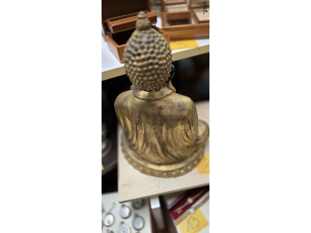 Lot 10 - boeddha zwart en goudkleurig - afbeelding 3 van  3
