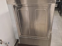 Lot 10 - glazenspoelmachine rvs met houten onderblok - afbeelding 3 van  4
