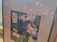 Lot 10 - kaders met bloemen. 2 stuks - afbeelding 3 van  3