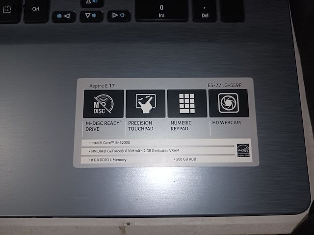 Lot 10 - laptop acer met draagtas - afbeelding 4 van  5