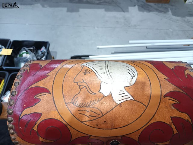 Lot 10 - lederen schatkist - afbeelding 3 van  4