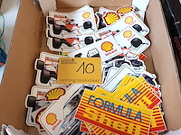 Lot 10 - rally stickers shell. 58 stuks