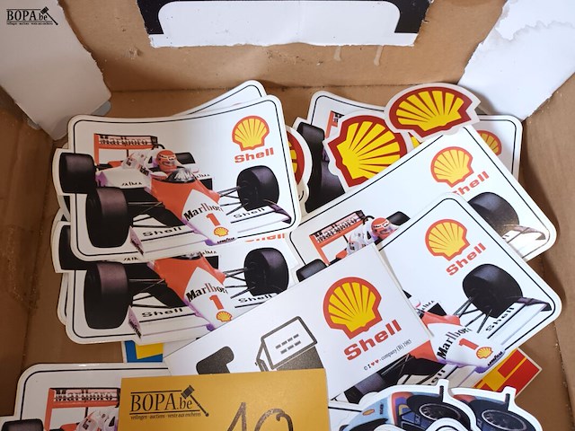 Lot 10 - rally stickers shell. 58 stuks - afbeelding 2 van  5