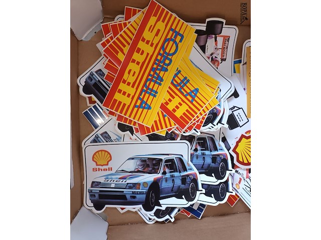 Lot 10 - rally stickers shell. 58 stuks - afbeelding 3 van  5