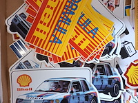 Lot 10 - rally stickers shell. 58 stuks - afbeelding 3 van  5