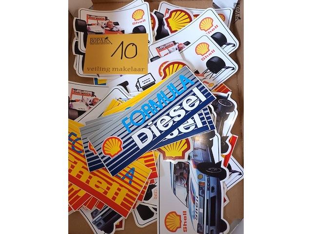 Lot 10 - rally stickers shell. 58 stuks - afbeelding 5 van  5