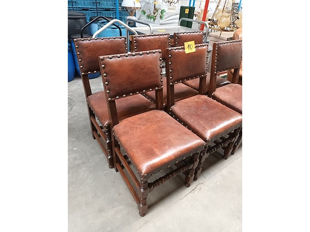 Lot 10 - stoelen. 6 stuks - afbeelding 1 van  4
