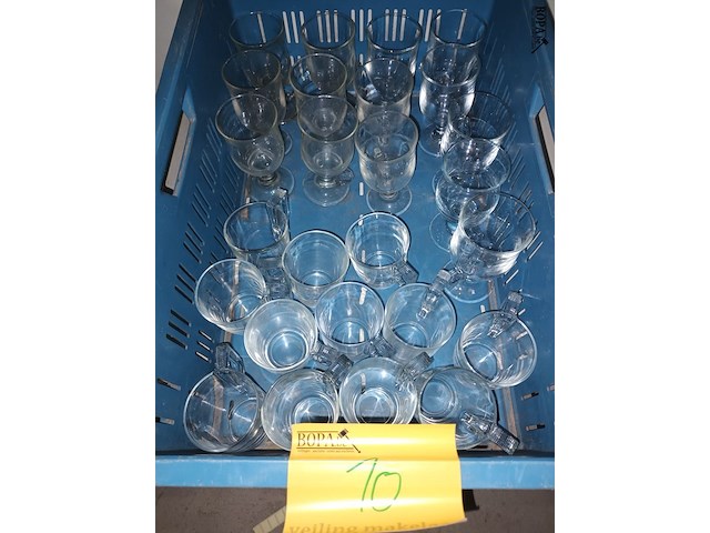 Lot 10 - thee- en koffieglazen. 25 stuks - afbeelding 1 van  3