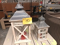Lot 10 - windlicht. 2 stuks