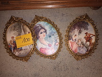 Lot 100 - italiaanse kaders. 3 stuks - afbeelding 1 van  5