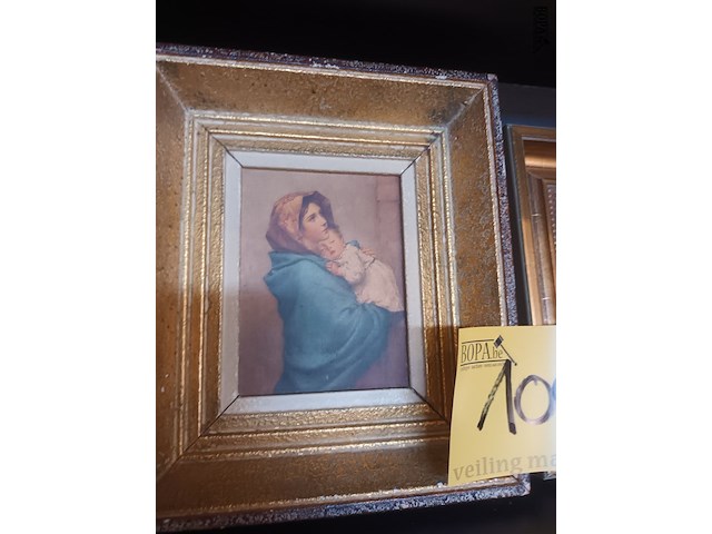 Lot 100 - kleine vintage kaders. 2 stuks - afbeelding 2 van  3