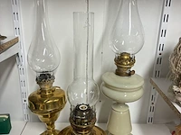 Lot 100 - lot antieke olielampen - 3 stuks