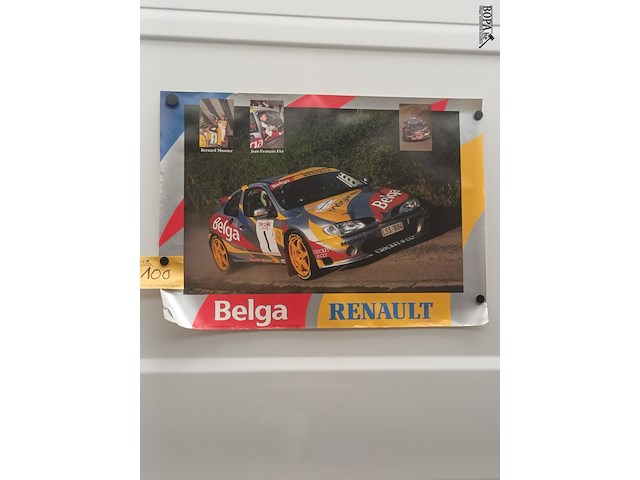Lot 100 - poster belga renault - afbeelding 1 van  3