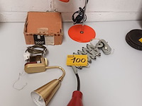 Lot 100 - vintage verlichting. 3 stuks - afbeelding 1 van  6