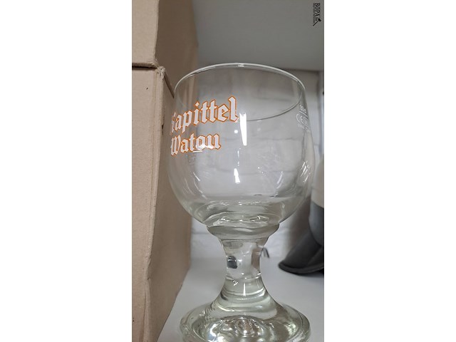 Lot 101 - kapittel watou glazen 12 stuks - afbeelding 1 van  2