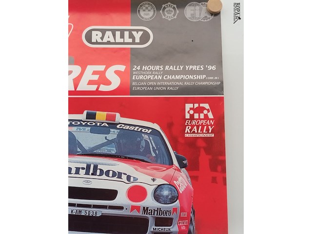 Lot 101 - poster ieper rally 1996 - afbeelding 2 van  3