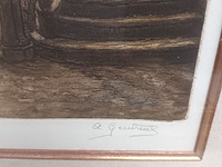 Lot 102 - kaders met trappen. 2 stuks - afbeelding 3 van  5