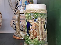 Lot 102 - oude bierkannen en potten in aardewerk duitse stijl - afbeelding 3 van  6