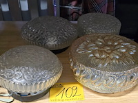 Lot 102 - plafoniéres 4 stuks - afbeelding 1 van  3