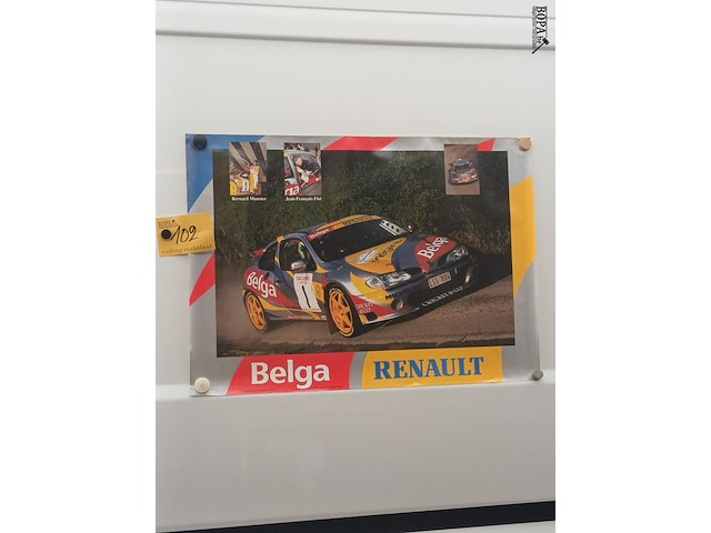 Lot 102 - poster belga renault - afbeelding 1 van  3